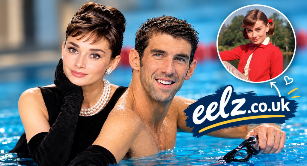 Audrey Hepburn and Michael Phelps
