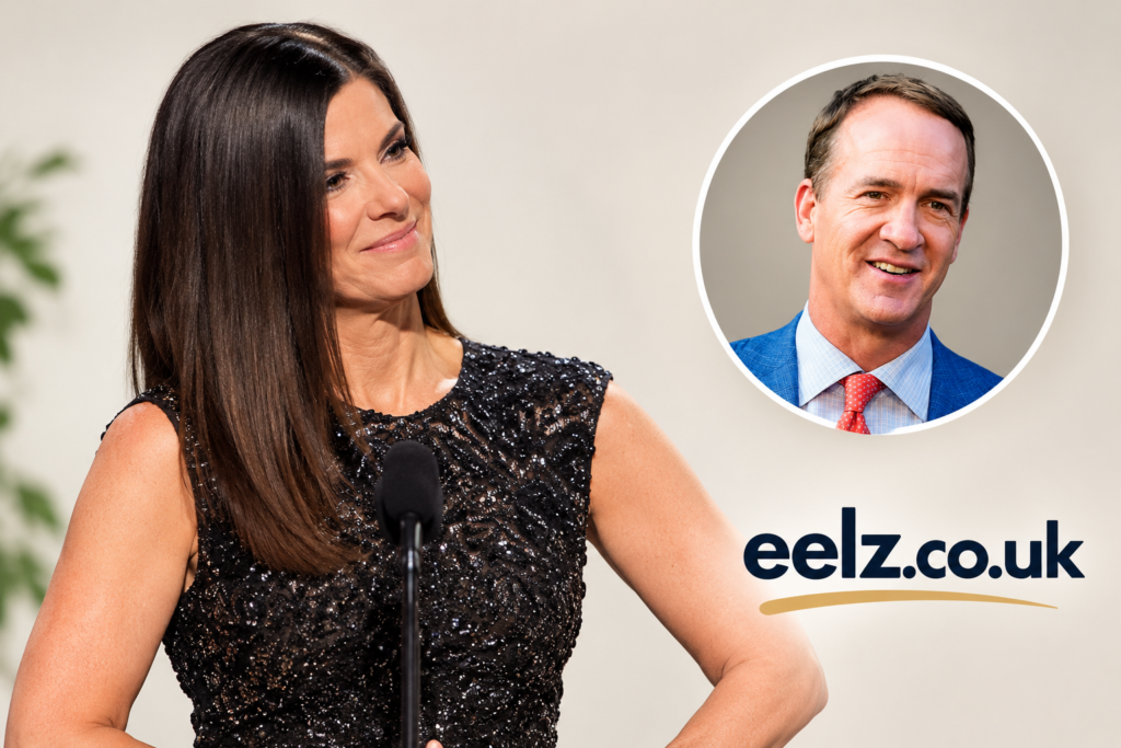 Sandra Bullock and Peyton Manning