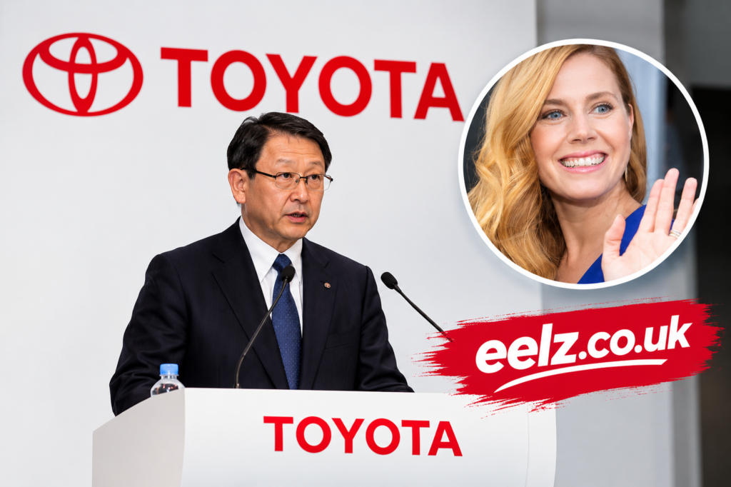 Amy Adams and Akio Toyoda