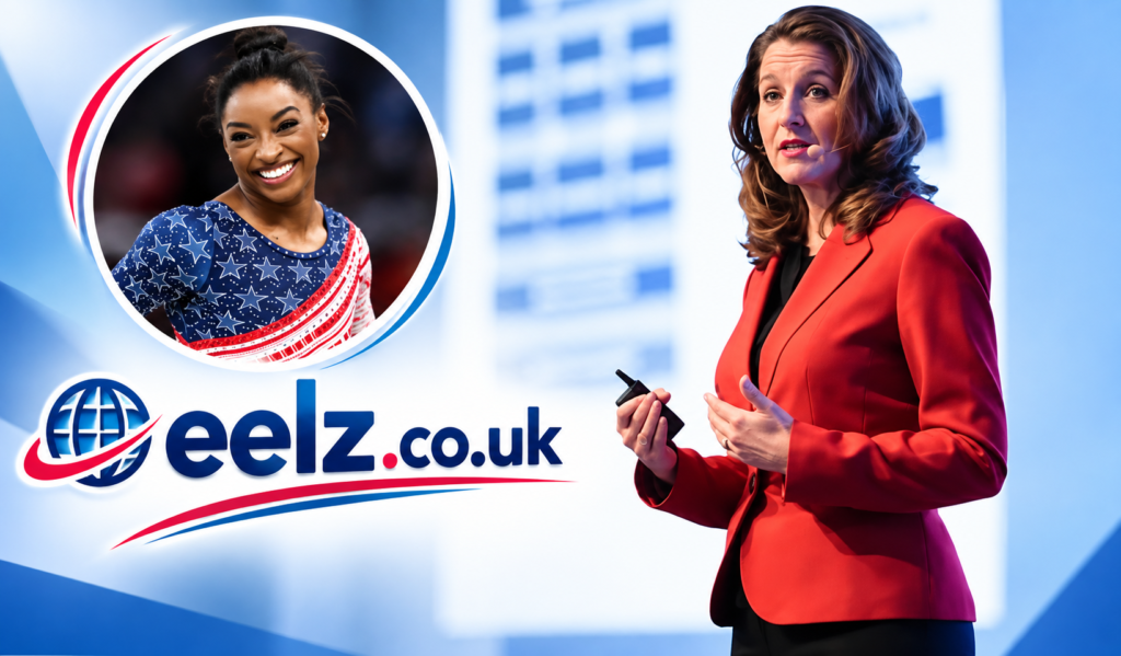 Kathy Warden and Simone Biles
